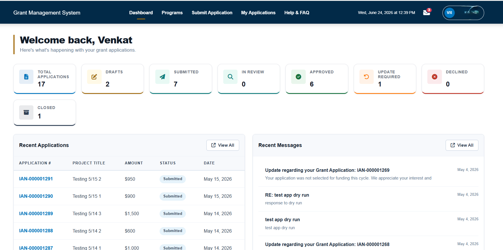 GMS Dashboard